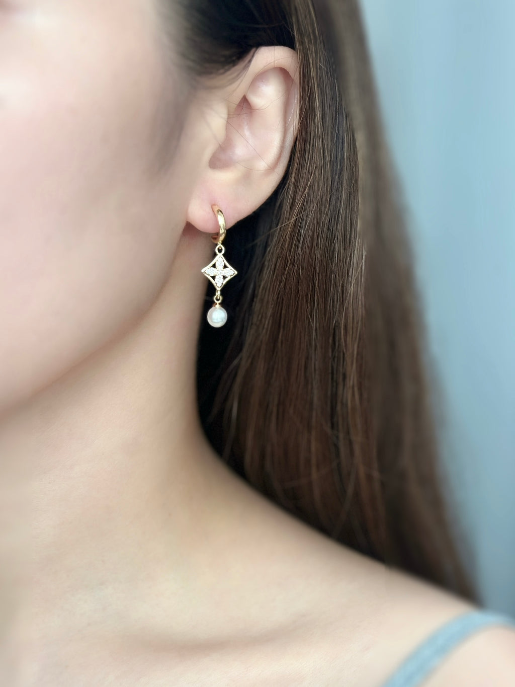 Four-leaf Pearl Drops